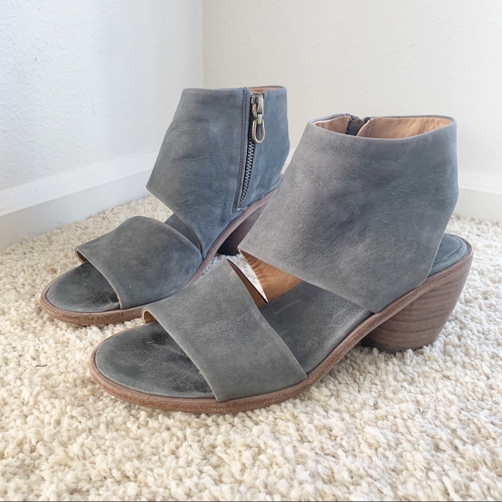 P. Monjo Leather Heeled Sandals